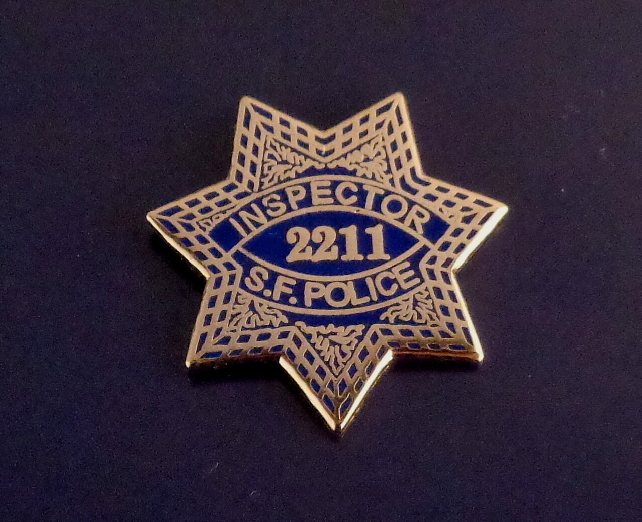 San Francisco CA California Police INSPECTOR #2211 Mini Badge Lapel Pin